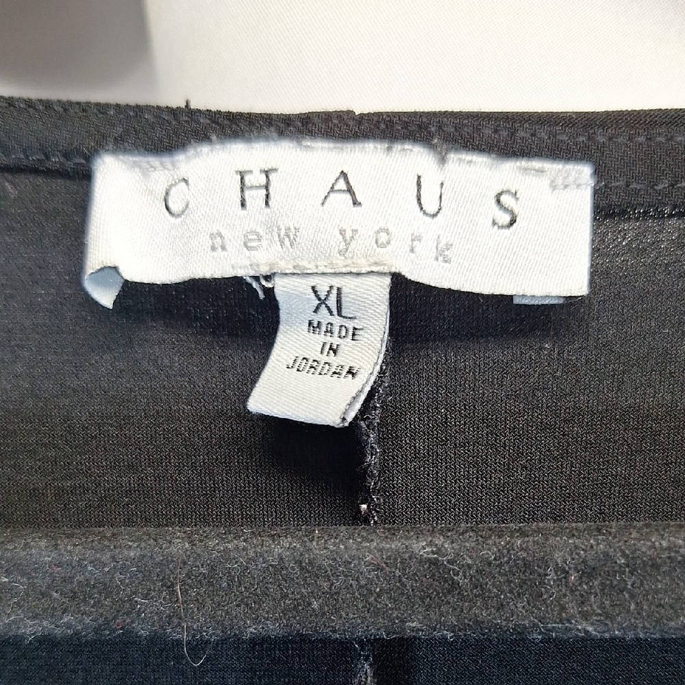 Chaus Black Dolman Sleeve Tie Front Blouse - Picture 2 of 6